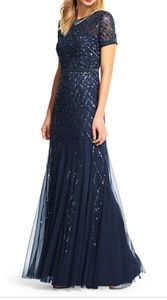 Adrianna Pappel Navy blue gown